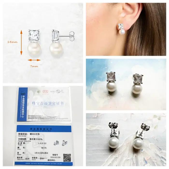 Clous d'oreilles Roses coquille flocon de neige Europe bijoux Vintage pour les femmes nouveau cadeau victorien en argent Sterling 925