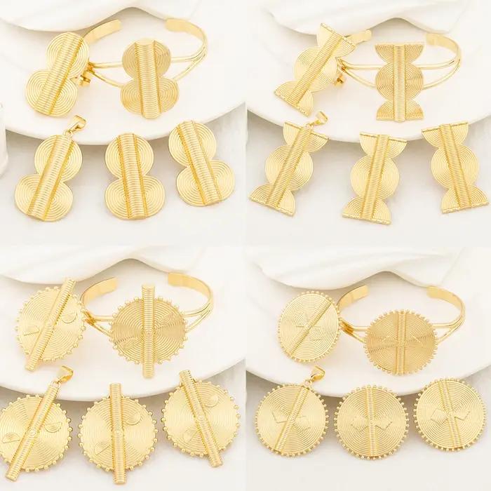 Ensembles de bijoux plaqués or pour femmes