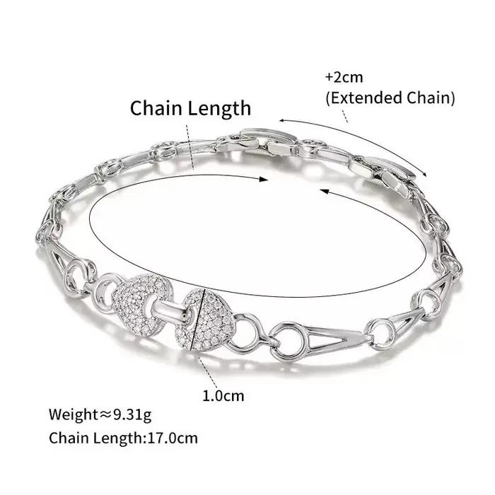 XP Jewelry -- Bracelet en zircon tendance pour femmes