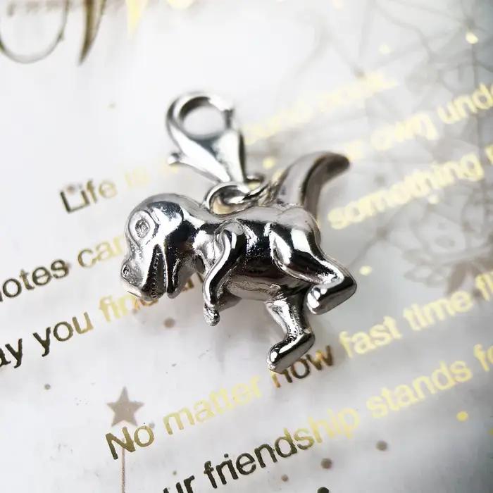 Pendentif dinosaure en argent Sterling 925 charmant et romantique pour femmes et hommes occasions spéciales et quotidiennes