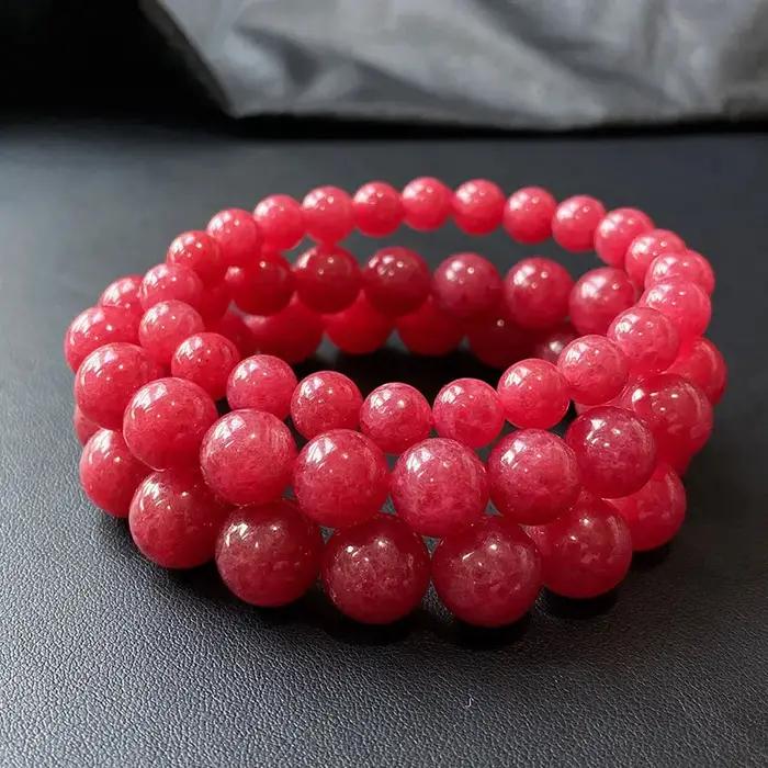 Bracelet Rose rouge brésilien naturel pour Couple