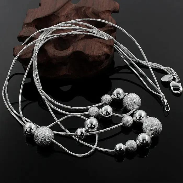 Bijoux fins breloque 925 en argent Sterling perle collier