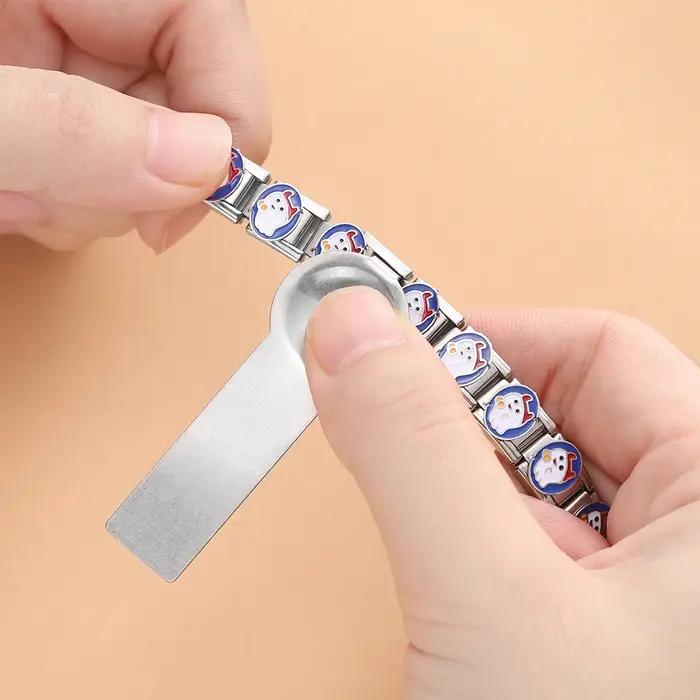 Bracelet à breloques italien outil de détachement pour chaîne à maillons bijoux en acier inoxydable fabrication artisanale pour femmes occasions spéciales bricolage