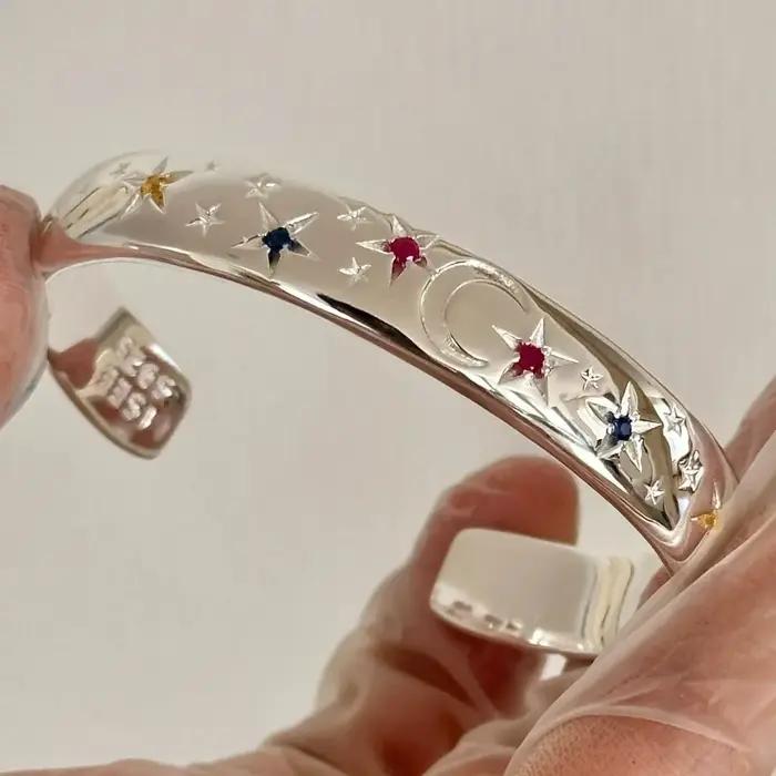 Bracelet ouvert étoile Bracelets ouverts faits à la main