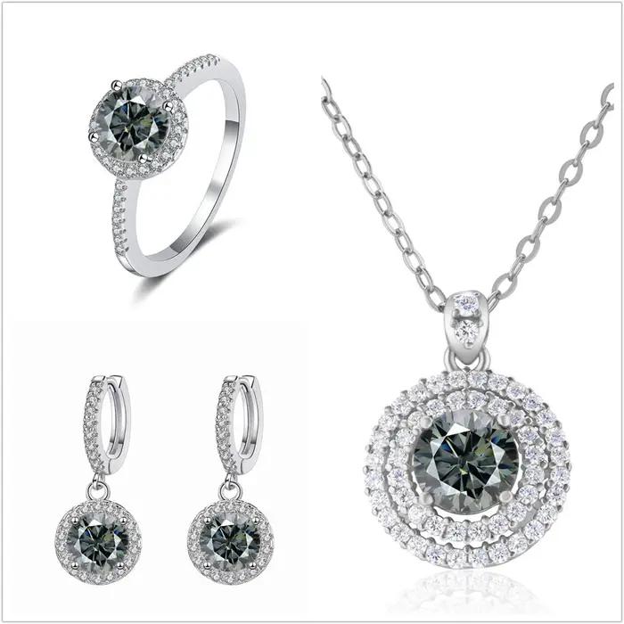 Group ensemble de bijoux Moissanite pour femme