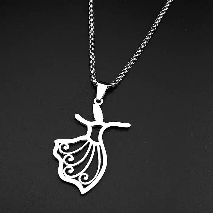 Collier Pendentif Danseuse Flamenco pour Femmes et Filles