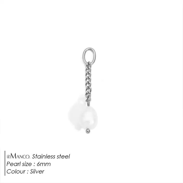 EManco – pendentif en perles en acier inoxydable
