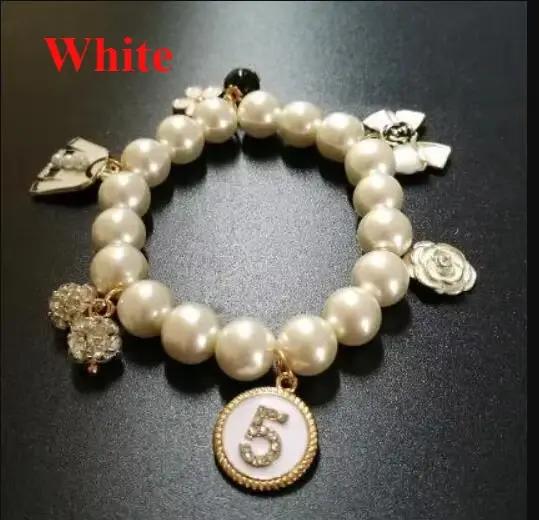 Bracelet à breloques en résine n ° 5, bijoux de marque