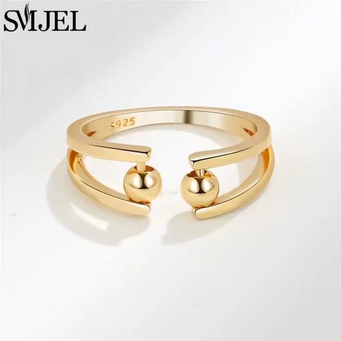 Bague d'anxiété Vintage en forme de pissenlit pour femmes, anneau Spinner, empilable, Anti-Stress, b