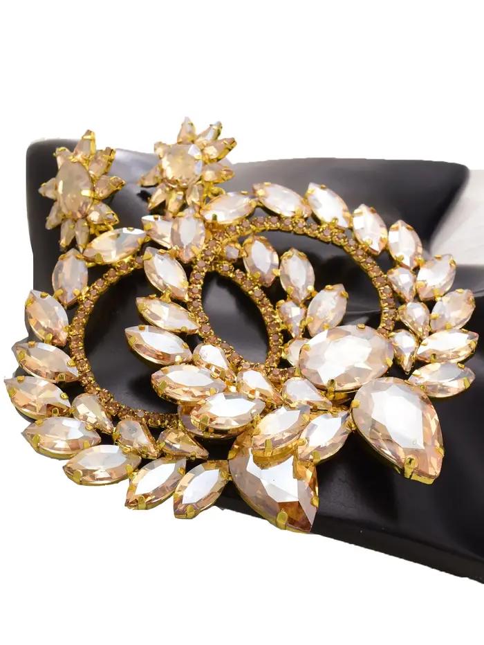 CUIER – boucles d'oreilles couleur Champagne or pour femmes