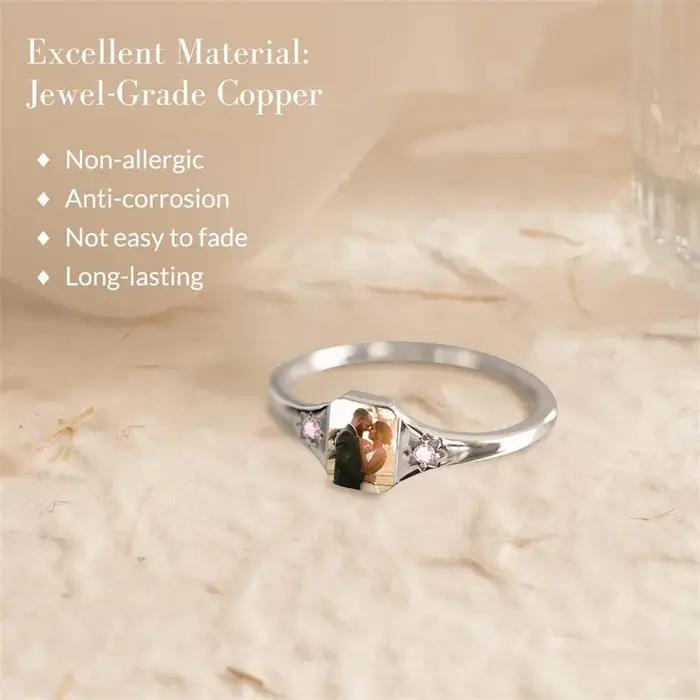 Bague photo personnalisée