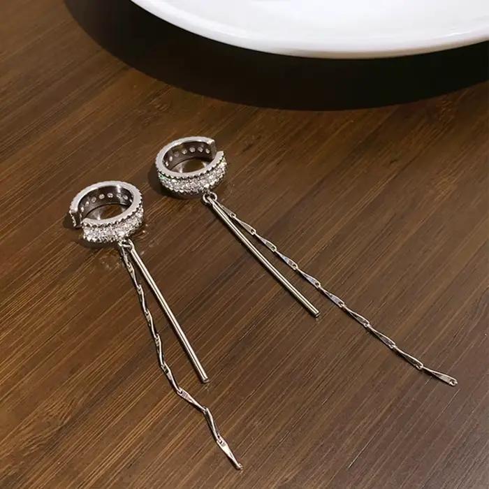 Boucle d'oreille à pampilles en cristal pour femmes