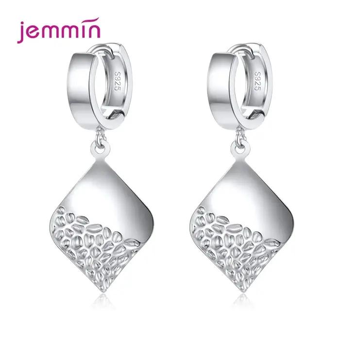 Boucles d'oreilles en argent sterling 925 et diamant pour femmes, style moderne et élégant, bijoux de fête et mariage