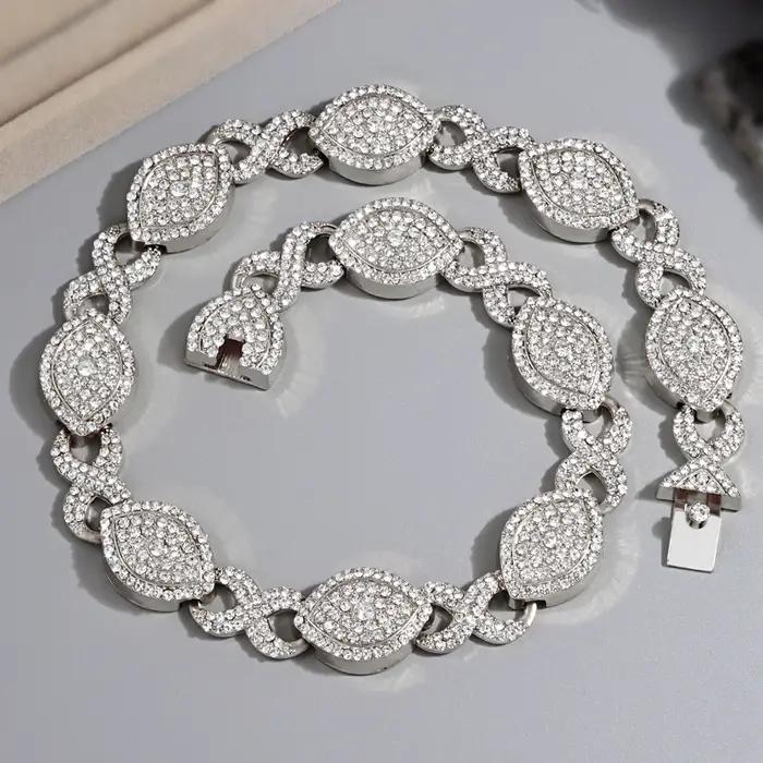 Collier chaîne maillons Marquise de luxe pour femme