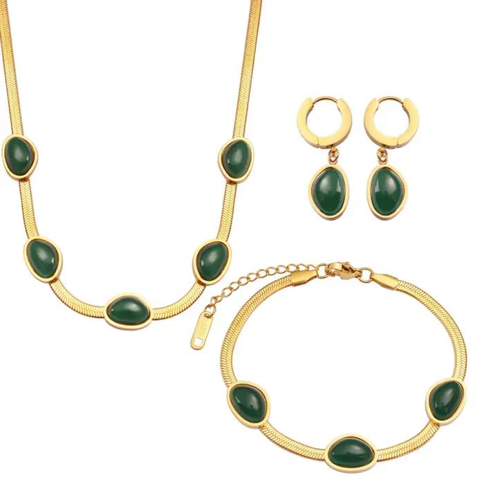 Ensemble de bijoux en acier inoxydable