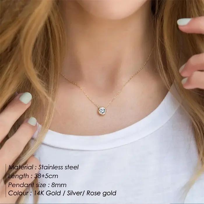 Collier personnalisé avec pierre de naissance des 12 mois