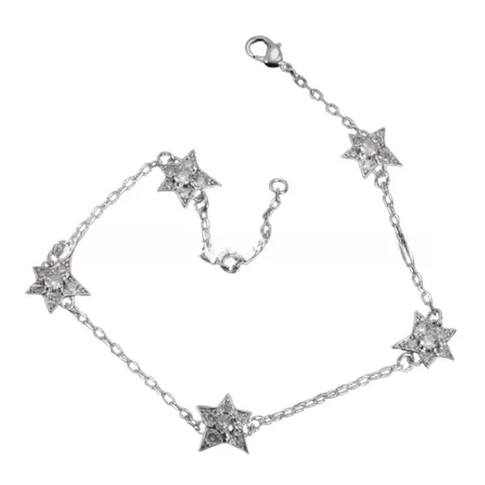 Bracelet en zircone cubique bleu et rouge élégant pour femmes occasions spéciales et événements d'affaires