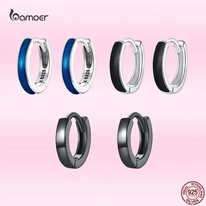 Bamoer – boucles d'oreilles rondes simples pour femmes