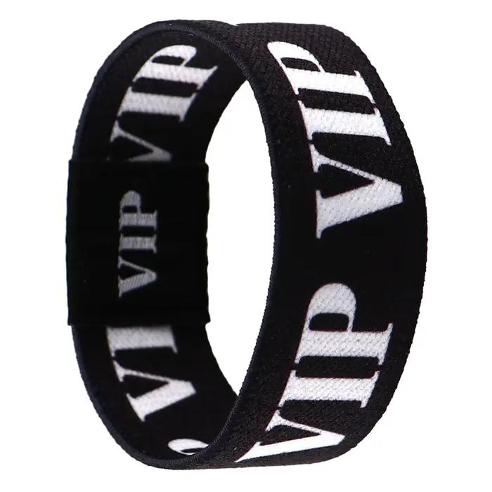 Bracelet élastique VIP en acrylique unisexe classique pour femmes et hommes occasions spéciales activité sportive cadeau de fête