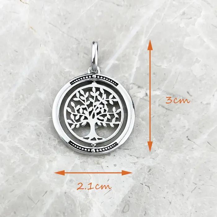 Pendentif arbre de vie en argent Sterling 925