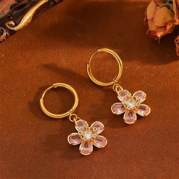 EILIECK Collier et Boucles d'Oreilles de Luxe en Zircon Cubique Brillant