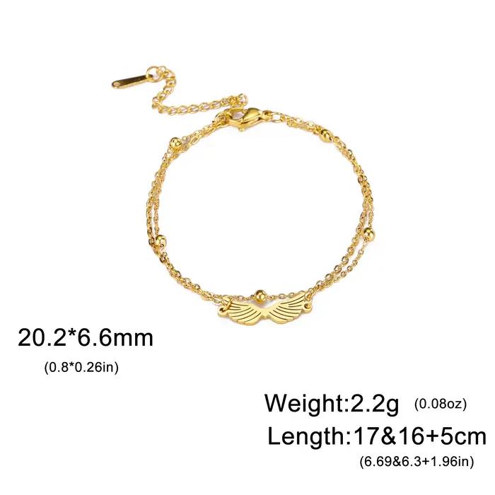 Skyrim-Bracelet à Breloques Ailes d'Ange pour Femme et Fille