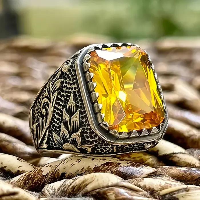 Bague en alliage rétro