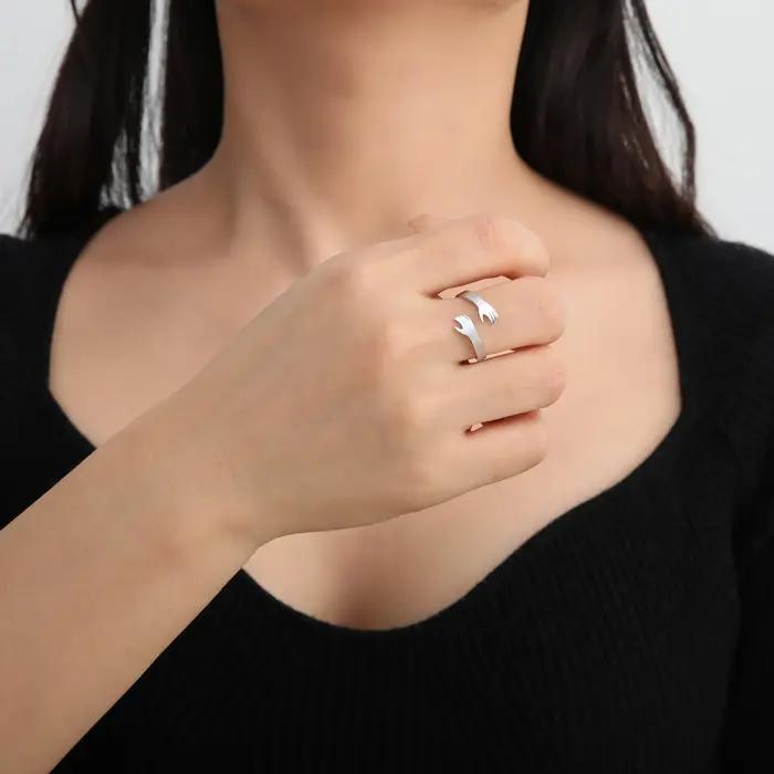 Bague de Doigt Hug pour Homme Femme Famille Fête des Pères