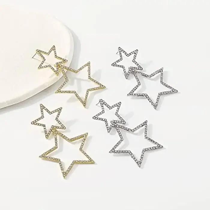 Boucles d'oreilles étoile pour femmes