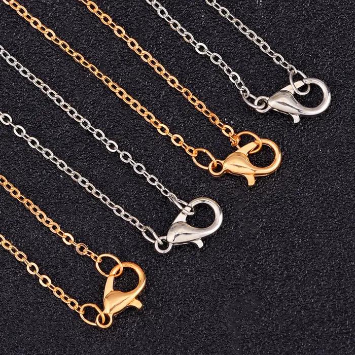 Chaîne O en cuivre couleur or argent pour femmes chaîne de clavicule bijou à bricoler soi-même vente en gros polyvalente pour colliers et bracelets occasions spéciales