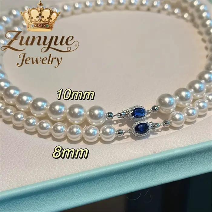 Collier de perles d'eau douce élégant pour femmes et hommes occasions de fête luxueux avec certification CMA