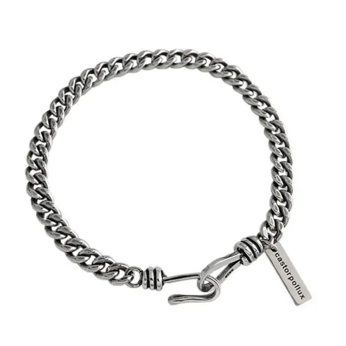 ANENJERY lune étoile Imitationn perle Bracelet à breloques 925 argent Sterling dégradé pierre