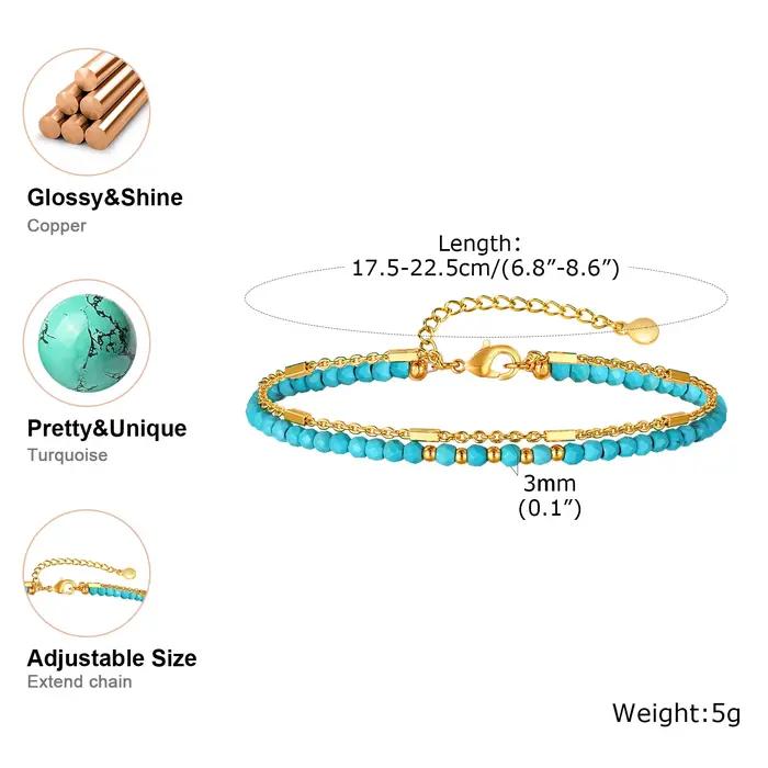 Bracelet turquoise pour femmes