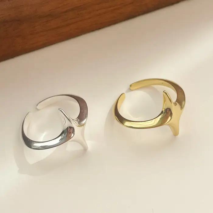 Bague Étoile Unique en Argent Sterling 925 Pour Femme Bijou De Cocktail Avec Zirconium Blanc Idéal Pour Fêtes Et Cadeaux Spéciaux