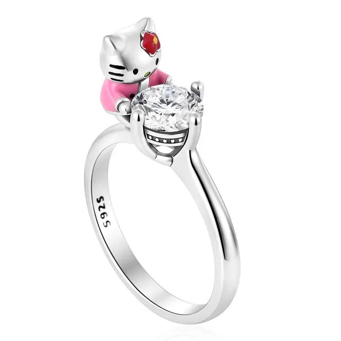 Bague en argent 925 pour femmes, bijoux haut de gamme, cadeau de mariage, accessoires de luxe en cristal, nouvelle collection, offre spéciale