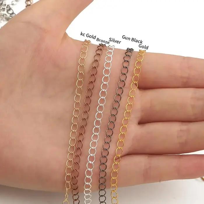 Collier d'Extension de Bague JOFor Chaîne DIY Taille Personnalisée pour Créations Bijouterie Occasions Spéciales