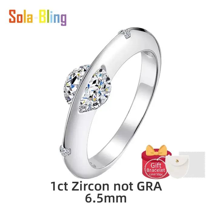 Bague en argent sterling 925 sertie de moissanite noire ou verte pour femme, alliance de mariage, bijou romantique et classique pour les occasions spéciales