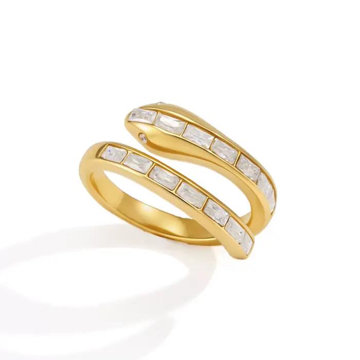 Bague Serpent en Acier Inoxydable Ars pour Femme