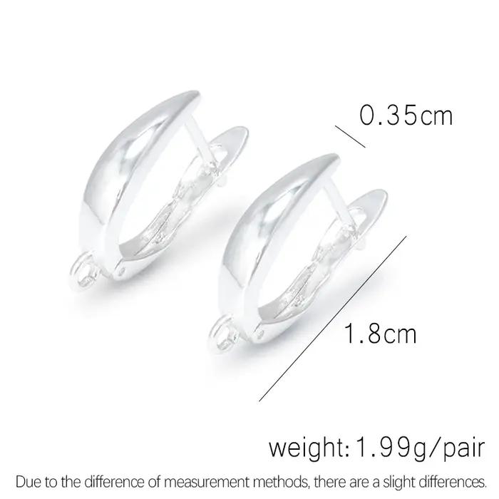 Crochets de boucle d'oreille en argent pour femmes