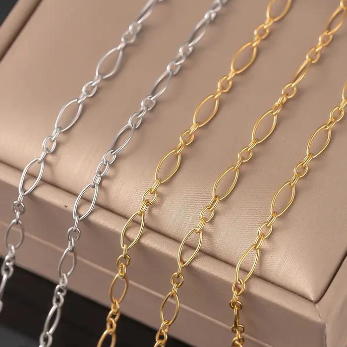 Collier en acier inoxydable de 1 mètre pour femmes bracelets artisanat bijoux accessoires matériaux polyvalents
