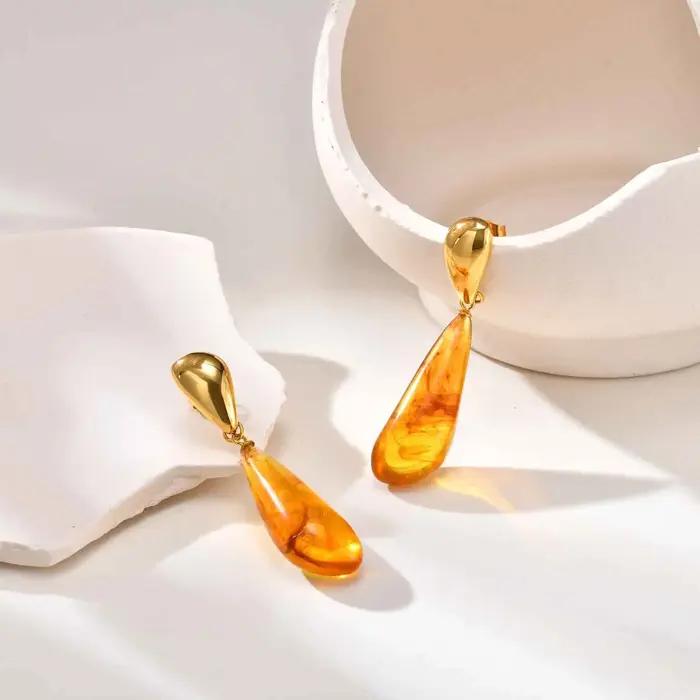 Boucles d'oreilles goutte d'eau pour femmes