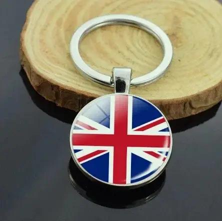 Personnalisez les bracelets de drapeau britannique à breloques du royaume-uni pour les cadeaux des f