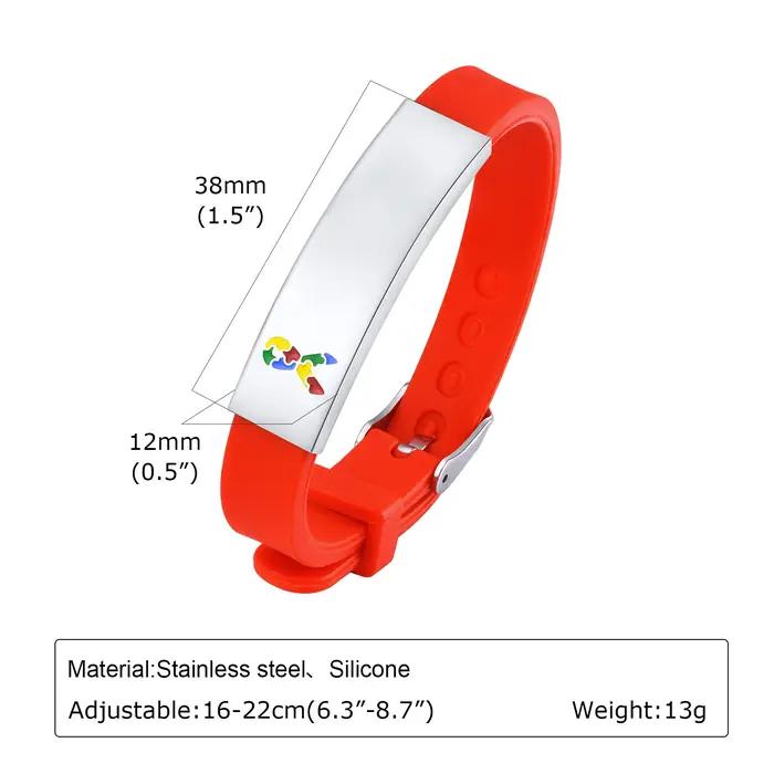 Bracelet Aspergers d'autisme personnalisé pour petite fille