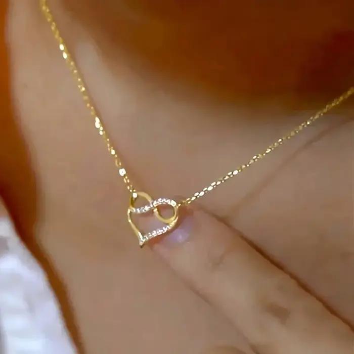Huitan – collier avec pendentif en forme de cœur