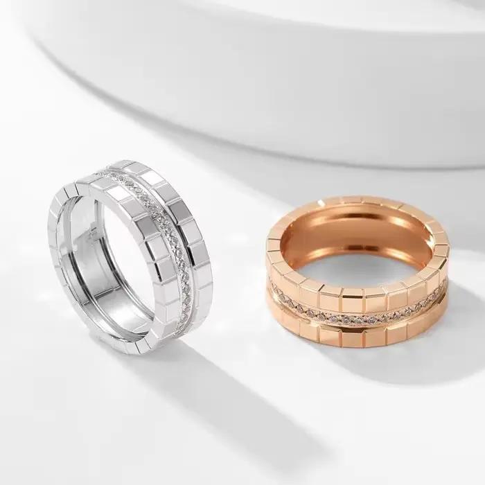 Bague de Luxe Style Français Argent Sterling 925 Sertie de Zircon AAA Élégante Pour Femme Occasions Spéciales