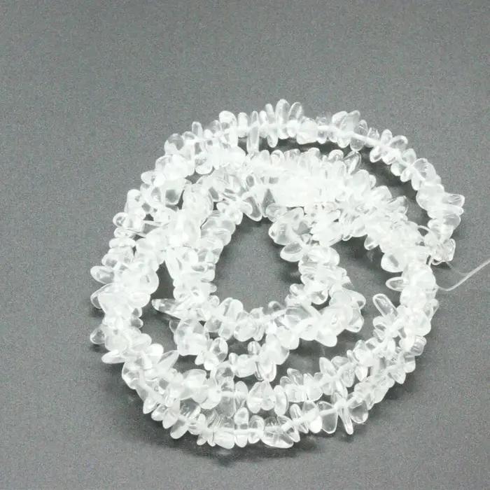 Icey 10g cristal pierre cassée Bracelet Bracelet blanc perle de verre cristal bijoux à bricoler soi-