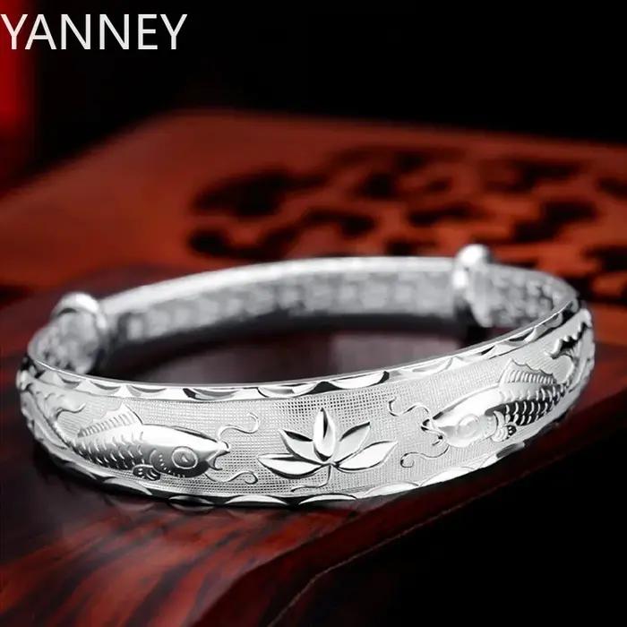 Bracelets de luxe en argent Sterling 925 pour femmes, bracelets de lotus, à la mode, pour fête de ma