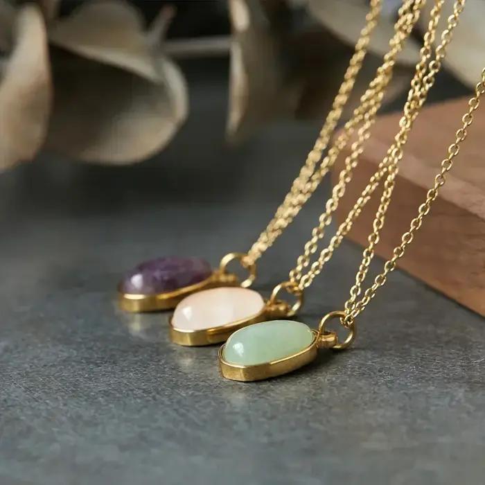 Collier pendentif en cristal pour femme