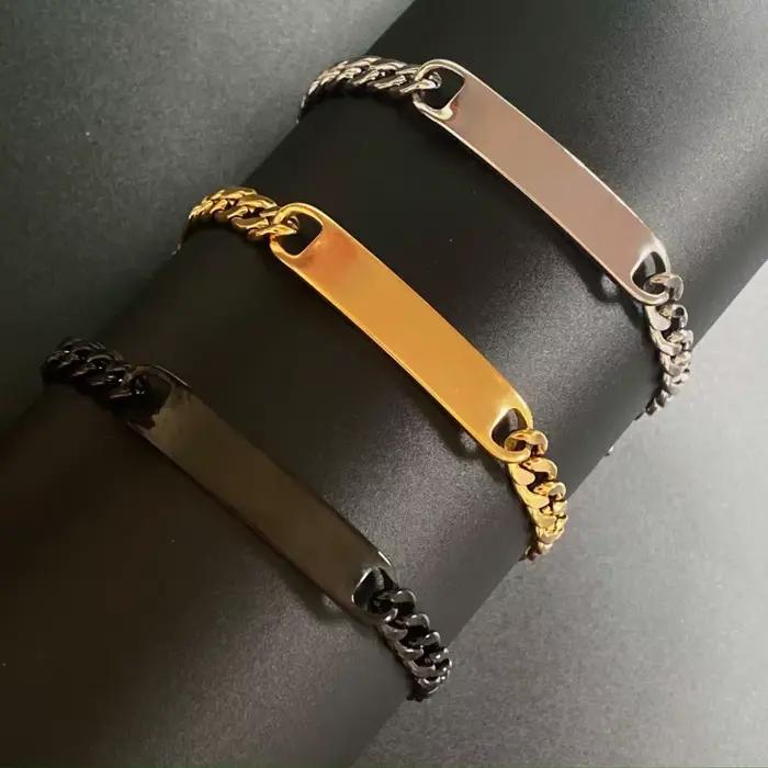 Bracelet de notes personnalisé en acier inoxydable