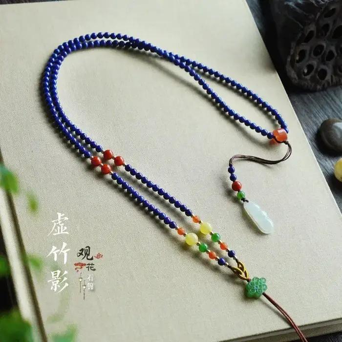 Pendentif Lapis Laurel naturel 5A